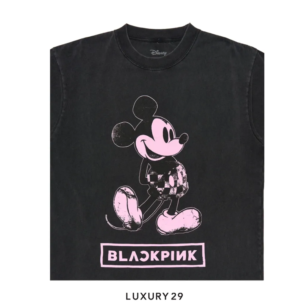 Complex Disney x BLACKPINK Mickey Tee - Charcoal(S, Black)