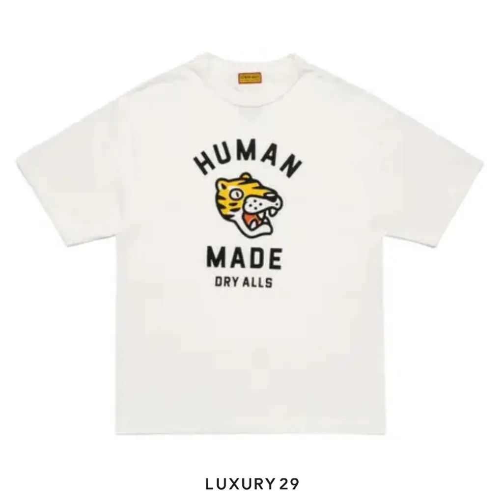 Human Made Graphic Tiger Head T-shirt White(XL, White)