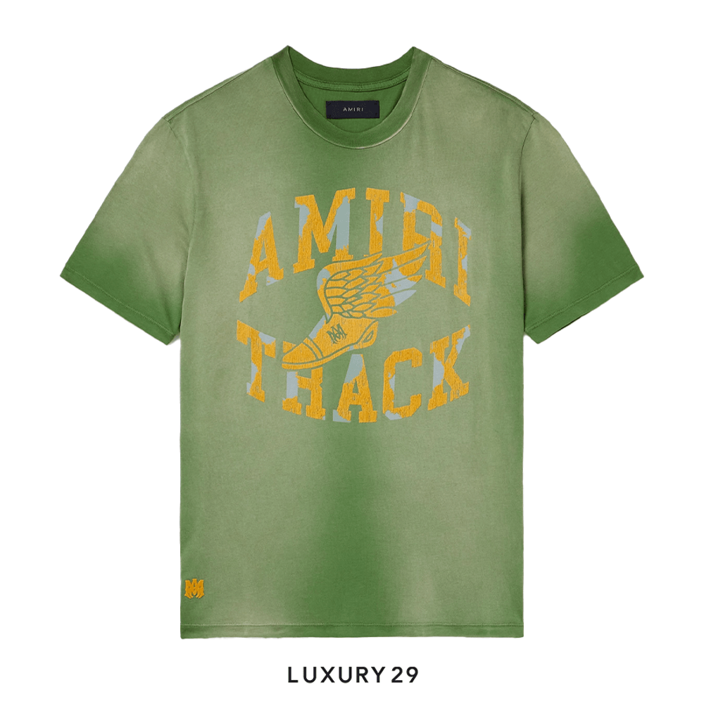 Amiri Track Tee 'Green'(XL, Green)