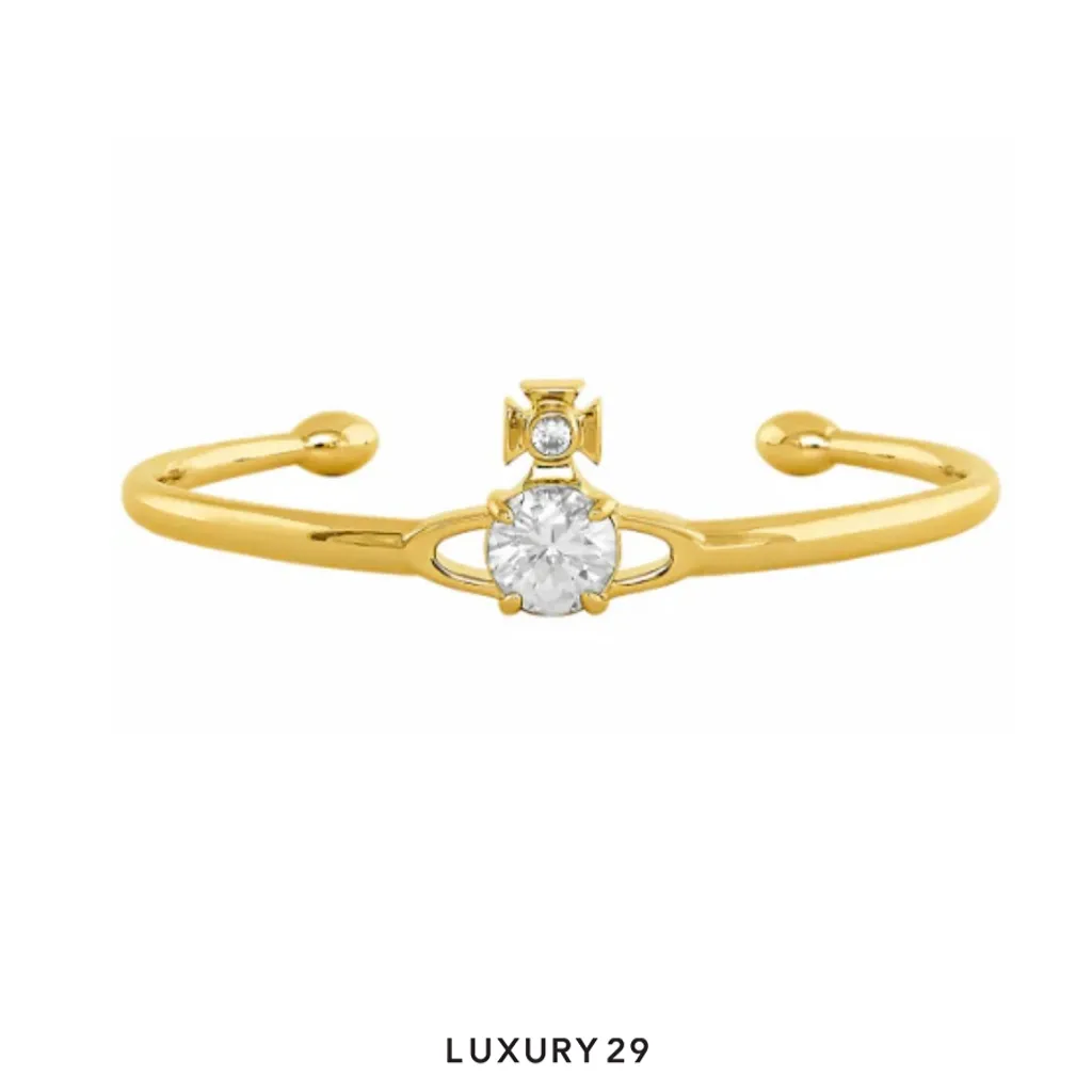 Vivienne westwood Reina bracelet SS 26 GO U(Free Size, Gold)