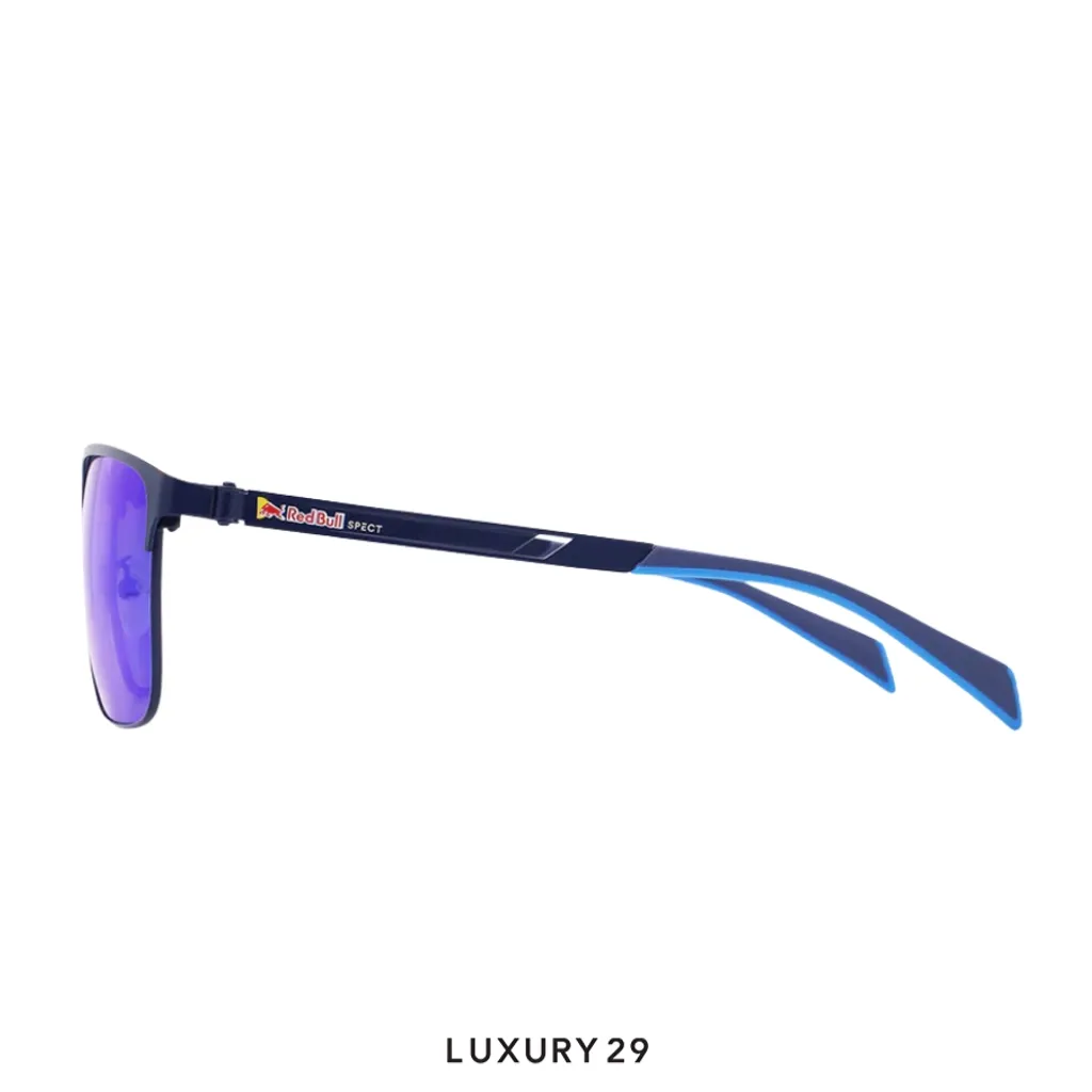 Red Bull Spect Sunglasses REDMS106-01PAERO SPIN Concept smoke with dark blue mirror(Free Size, Blue)