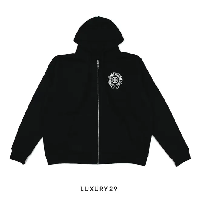 トップス made in USA Chrome Hearts ei Chrome Hearts White USA Flag Logo Zip Up Hoodie - SRM