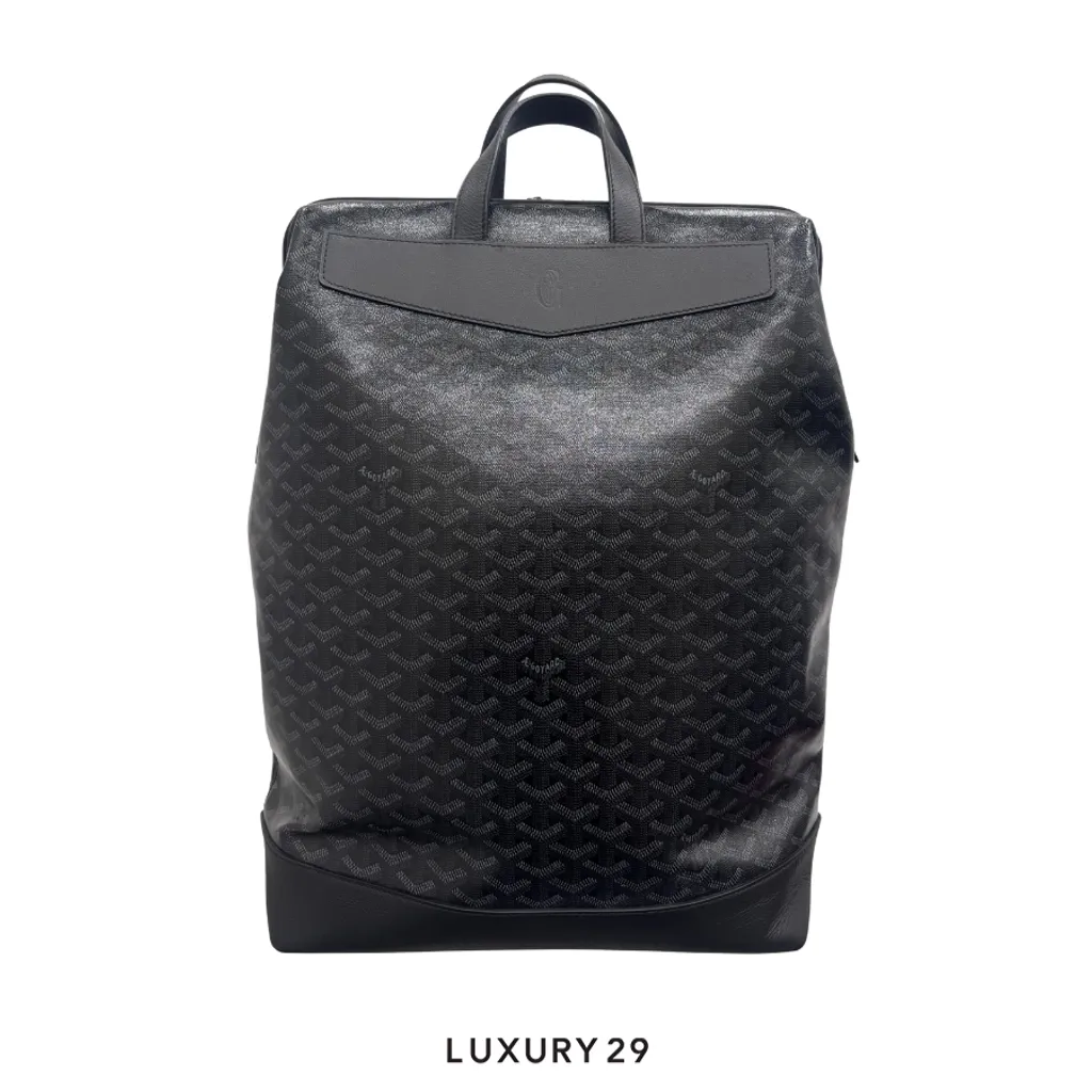 Goyard Cisalpin MM Backpack Jet Black(Small, Black)