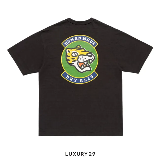 Human Made Dry Alls Tiger Head Graphic T-SHIRT Black