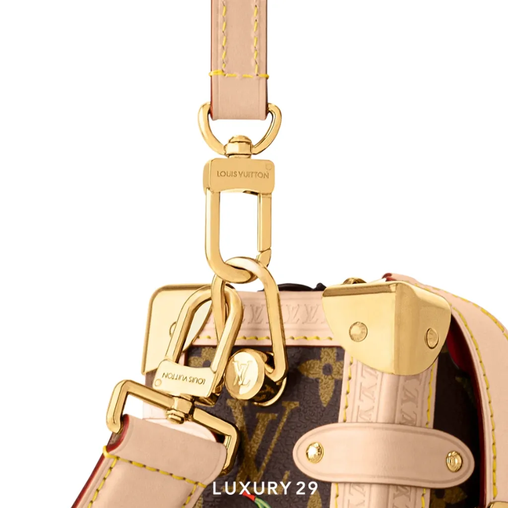 Louis Vuitton LV x TM - Side Trunk MM Bag Monogram cherry canvas Brown(Small, Brown)