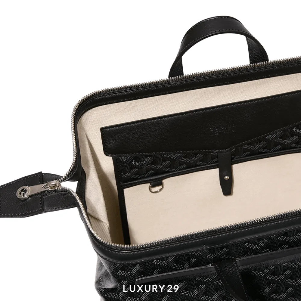 Goyard Cisalpin MM Backpack Jet Black(Small, Black)