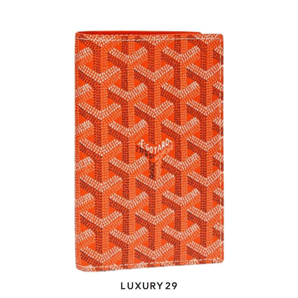 Goyard Grenelle Passport Cover Orange(Small, Orange)