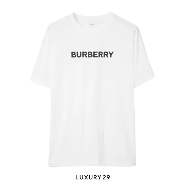 Burberry Logo print Cotton T-shirt White