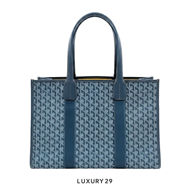 Goyard Villette Jacquard tote bag MM Ocean Blue