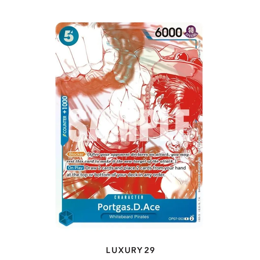 One Piece Portgas.D.Ace - OP07-053 (3rd Anniversary Treasure Campaign Pack) - One Piece Promotion Cards (OP-PR) PSA10 (JP)(Small, Multicolour)