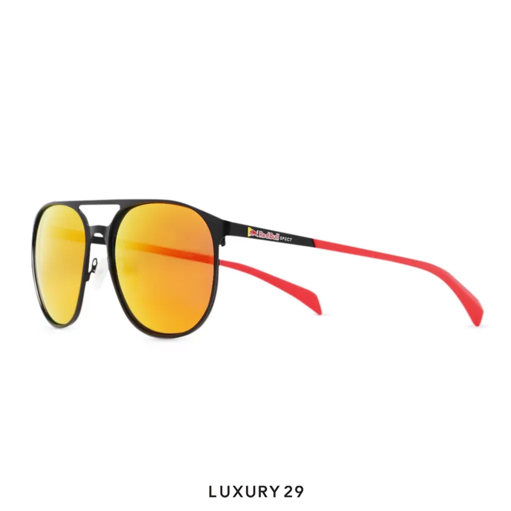 Red Bull Spect Sunglasses REDMS100-01P Flat Concept brown with red mirror(Free Size, Yellow)