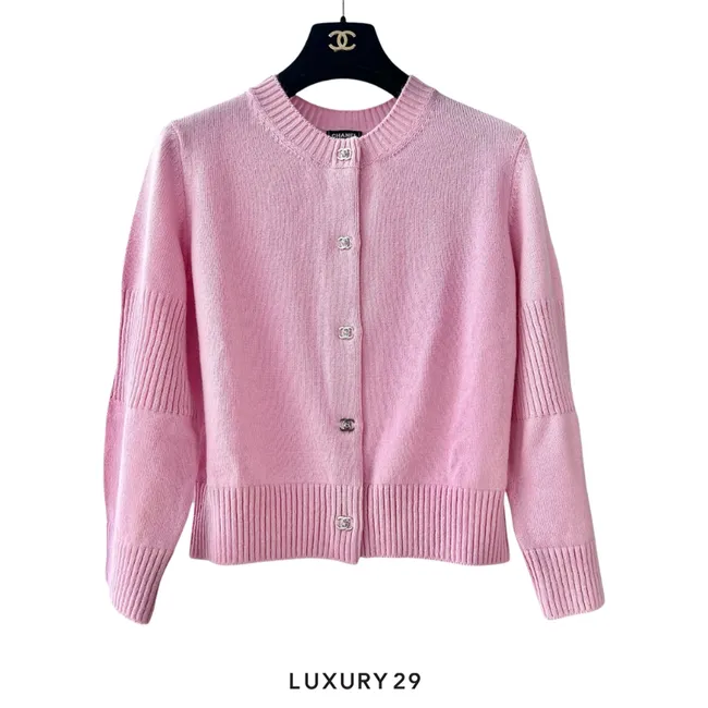 Chanel Cardigan Cashmere Pink