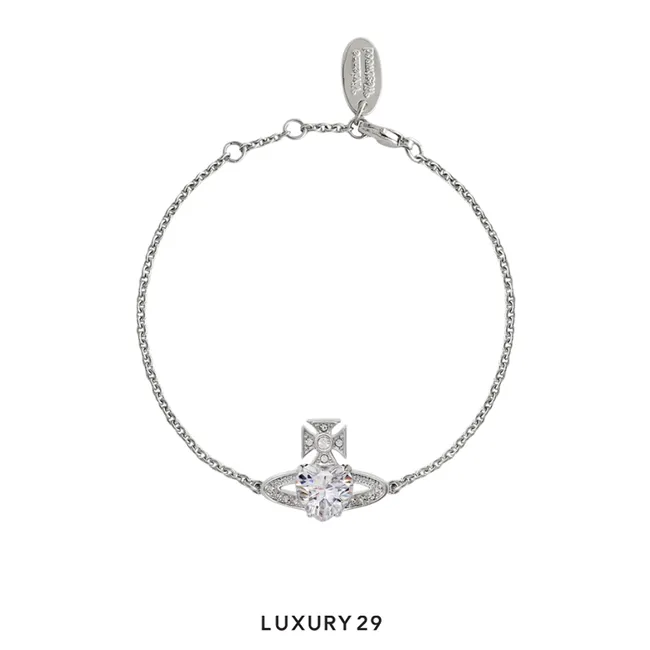 Vivienne Westwood Ariella Bracelet Platinum/White CZ