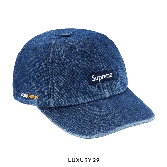 Supreme Cordura Denim Small Box 6-Panel 'Blue'