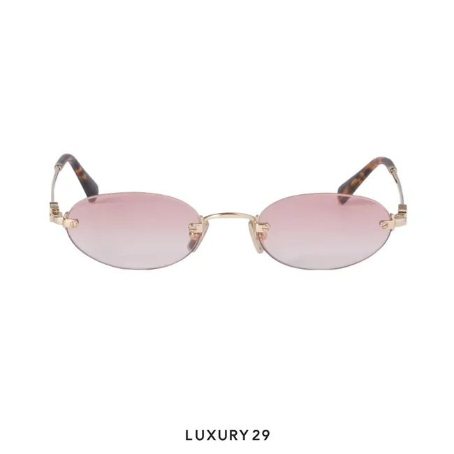 Miu Miu Logo sunglasses Gradient pink lenses