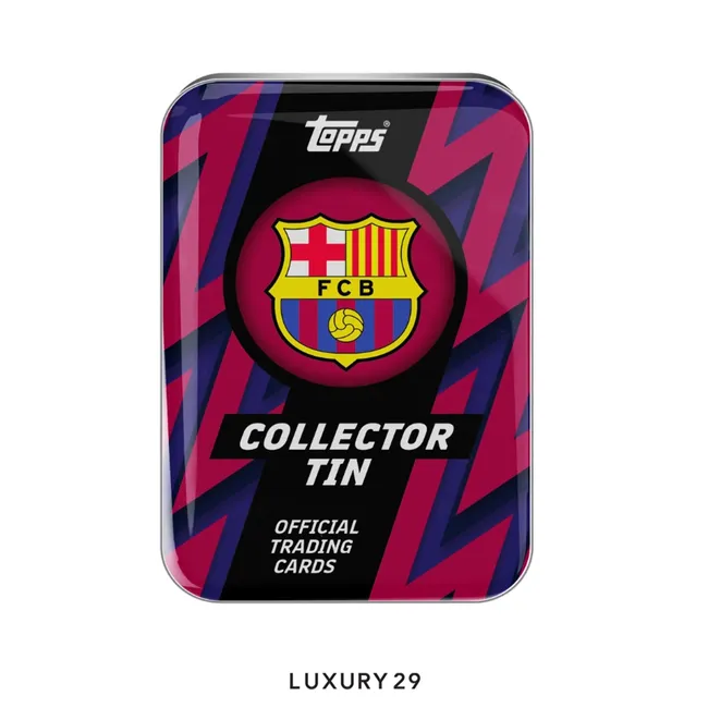 topps barcelona team set 2025-26 Collector tin