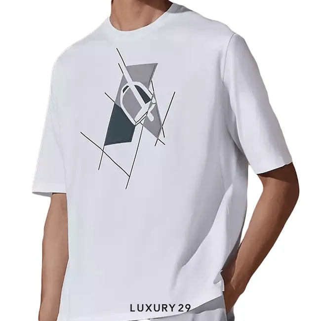 Hermes "Etrier en Fragments" t-shirt Blanc