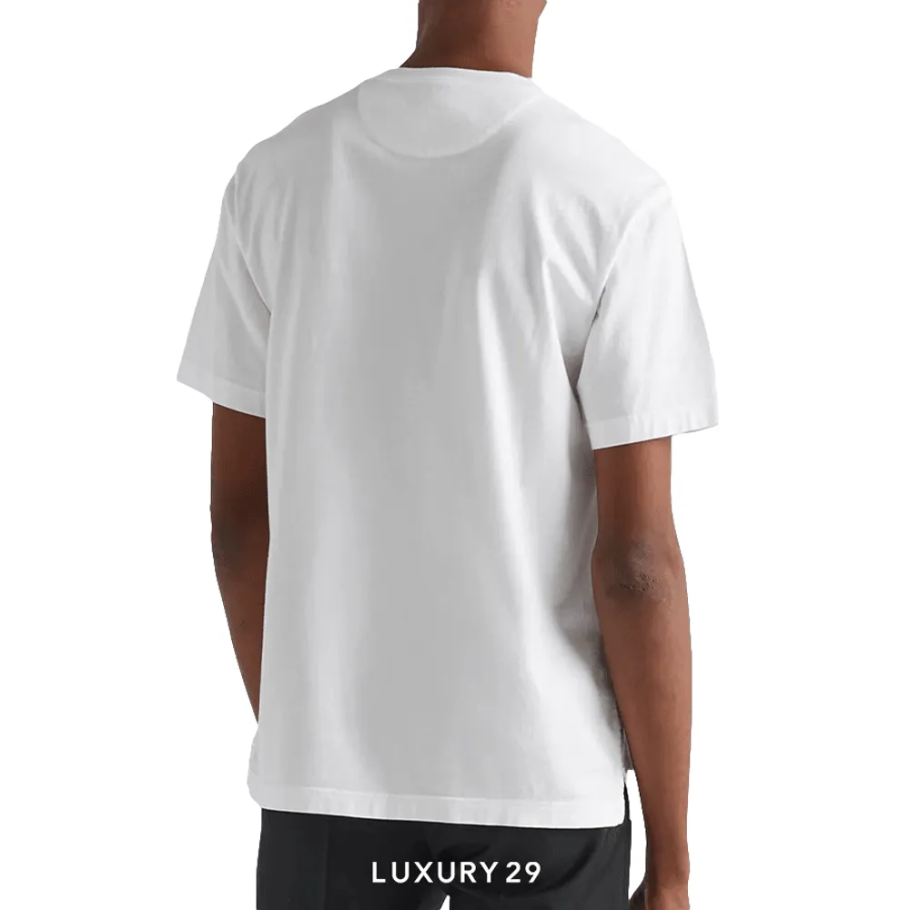 Prada Short-Sleeved Cotton Tee T-shirt Sabbia(L, Neutrals)