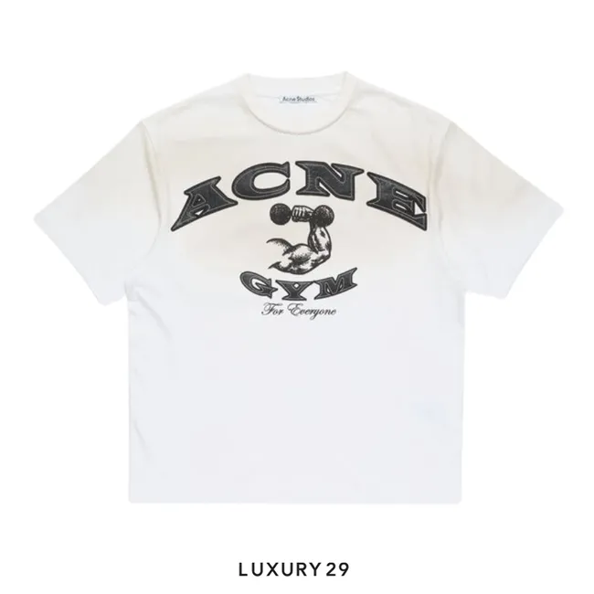 Acne Studios Seasonal l Logo t-shirt Dusty white