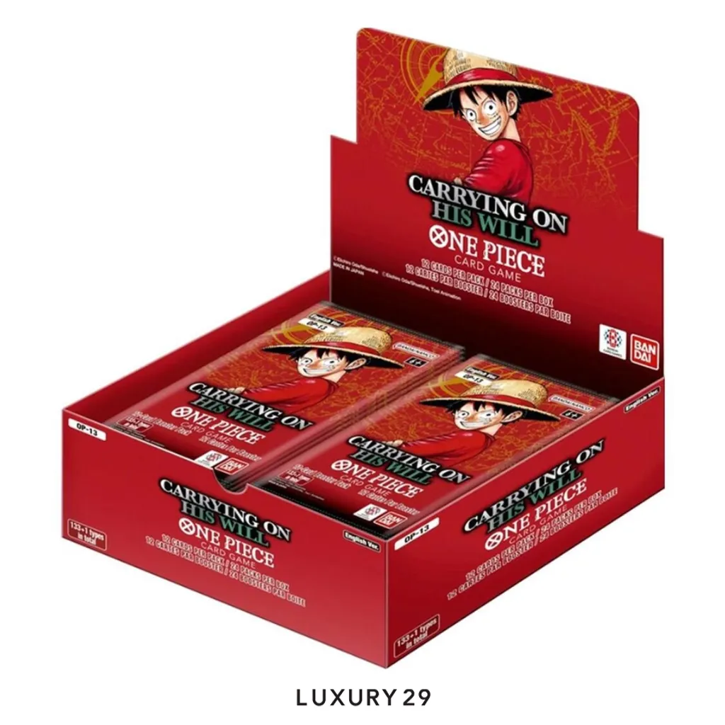 One Piece Card Game "Carrying On His Will" (OP-13) English Version Booster Box(Small, Red)