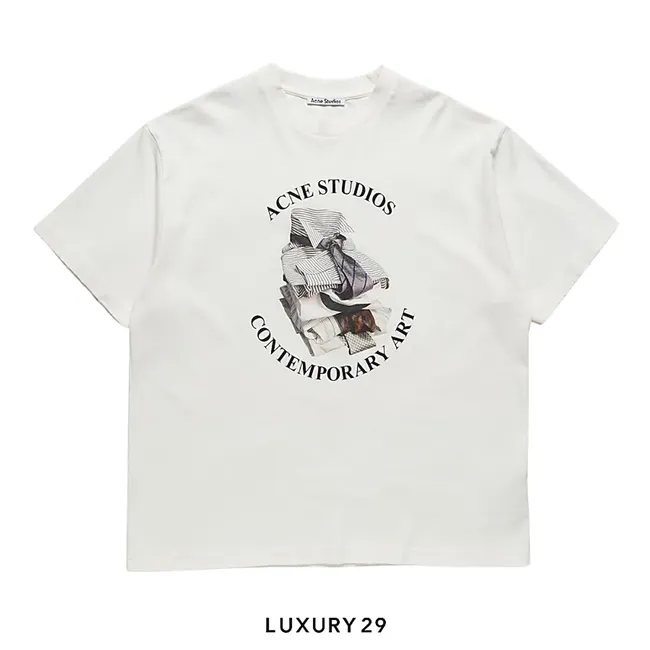 Acne Studios Printed t-shirt - relaxed off white
