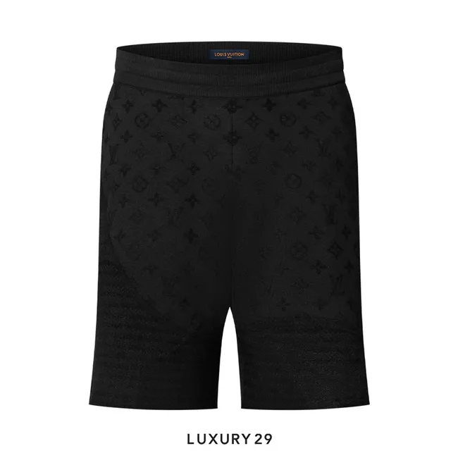 Louis Vuitton LV Graphic Jacquard Knitted Shorts Black