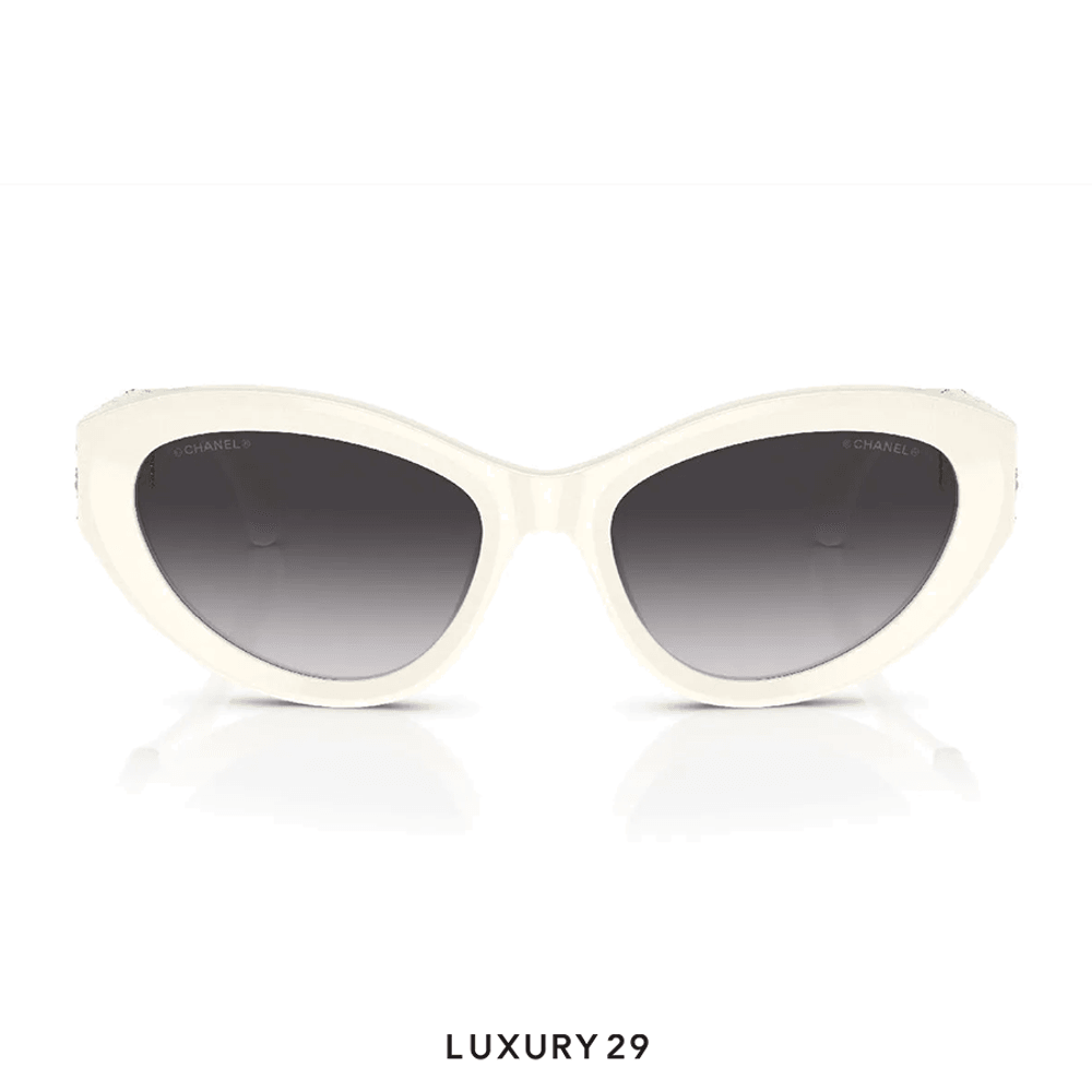 Chanel Gafas De Sol Ojo De Gato(Free Size, White)