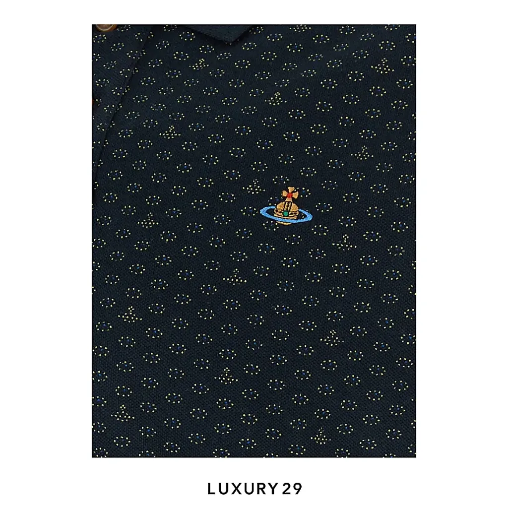 Vivienne westwood Printed piquet polo shirt(S, Black)