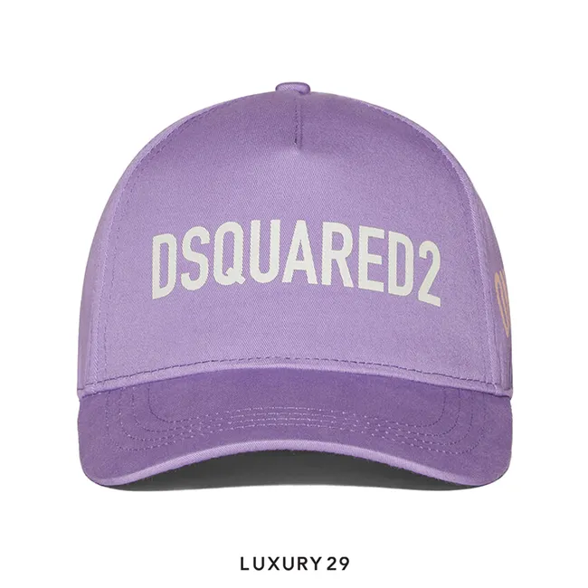 DSQUARED2 Lavander Purple Logo Baseball Cap