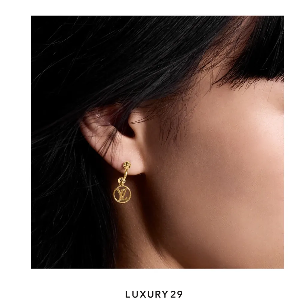 Louis Vuitton LV Icon Blooming Earrings Gold(Free Size, Gold)
