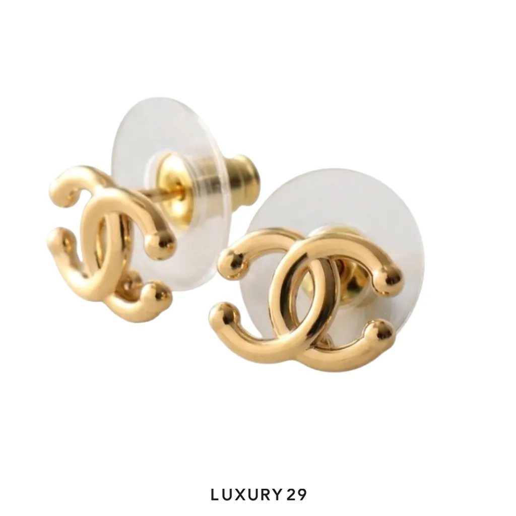 CHANEL Stud Earrings ABI173 B26776 UF618 Gold(Free Size, Gold)