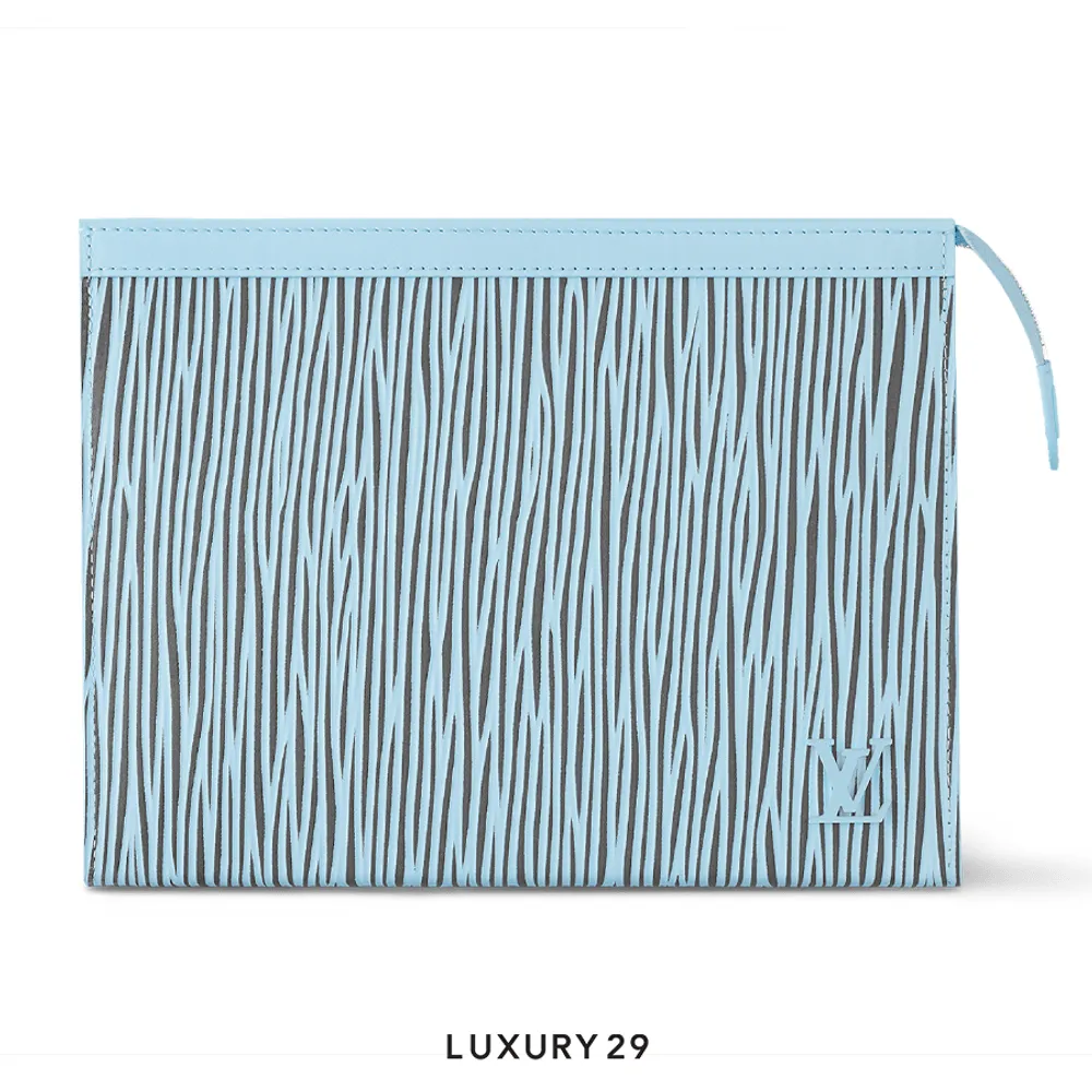 Louis Vuitton LV Pochette Voyage MM Pouch(Small, Blue)
