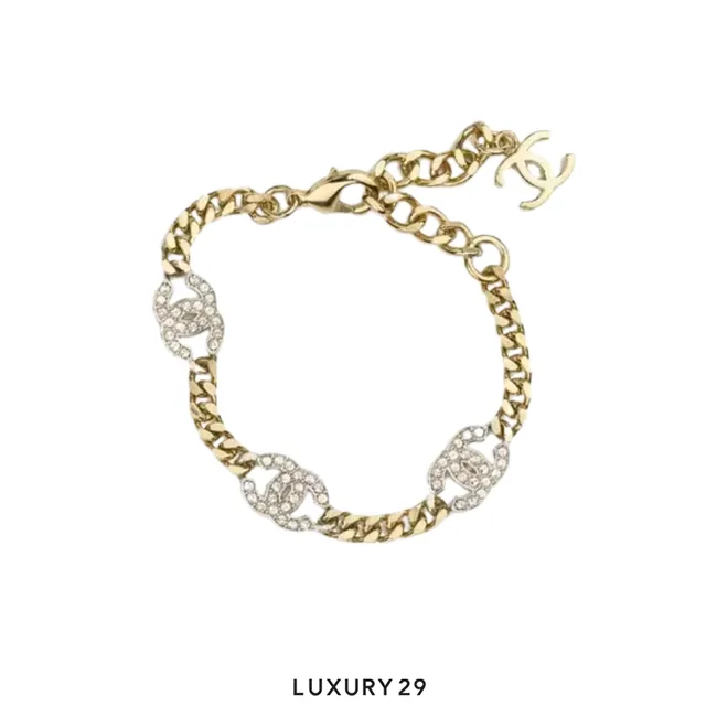 Chanel Interlocking Bracelet Gold