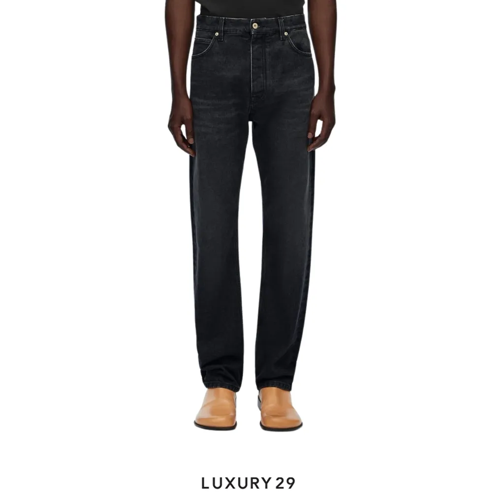 LOEWE Straight leg jeans in denim(48, Black)