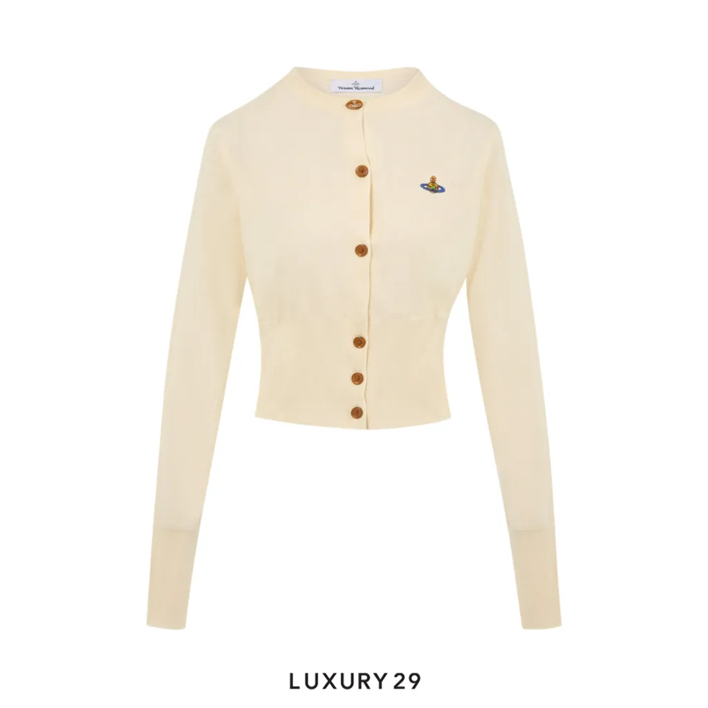 Vivienne westwood Bea Cropped Cardigan Cream(M, Neutrals)