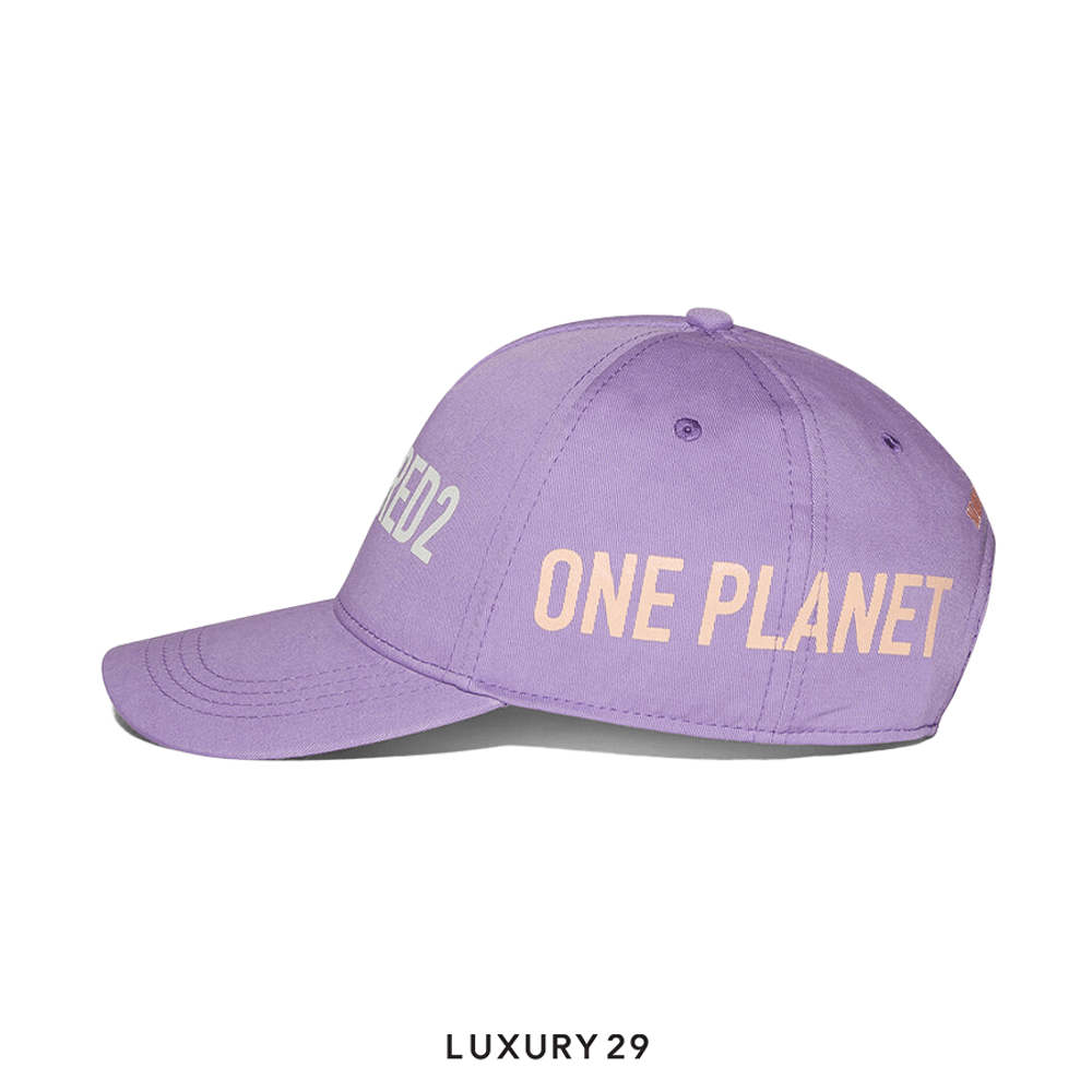 DSQUARED2 Lavander Purple Logo Baseball Cap(Free Size, Purple)