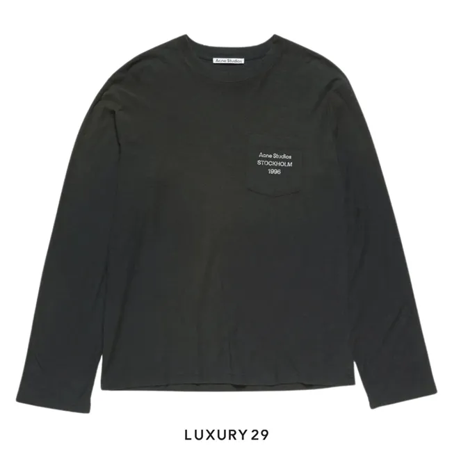 Acne Studios Logo t-shirt Faded black