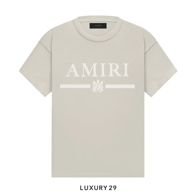 Amiri Bar Logo Tee 'Alabaster'