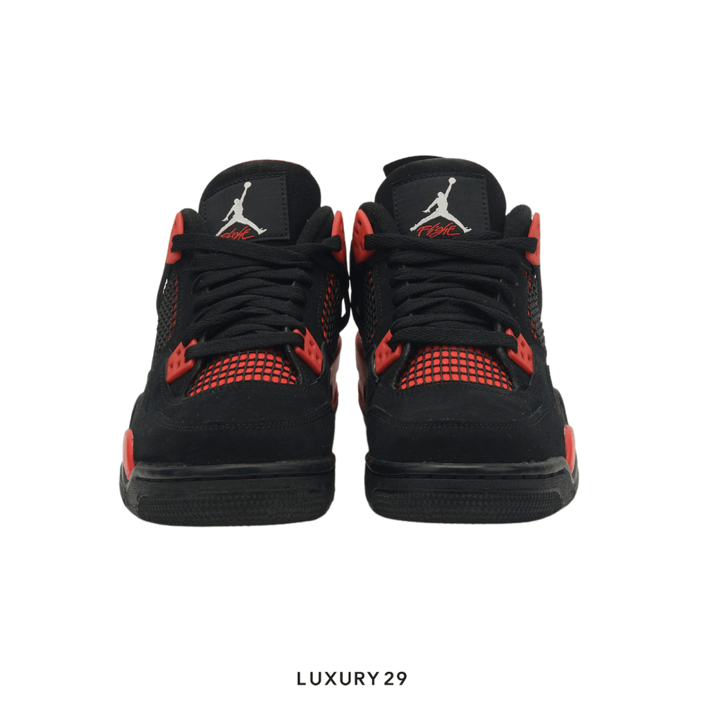 Nike Jordan 4 Retro Red Thunder (GS)(40, Red)