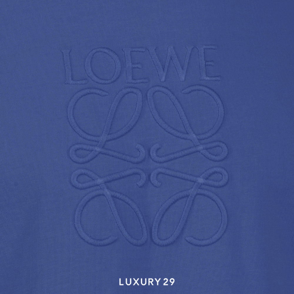Loewe Regular fit T-shirt in cotton Bluette(S, Blue)
