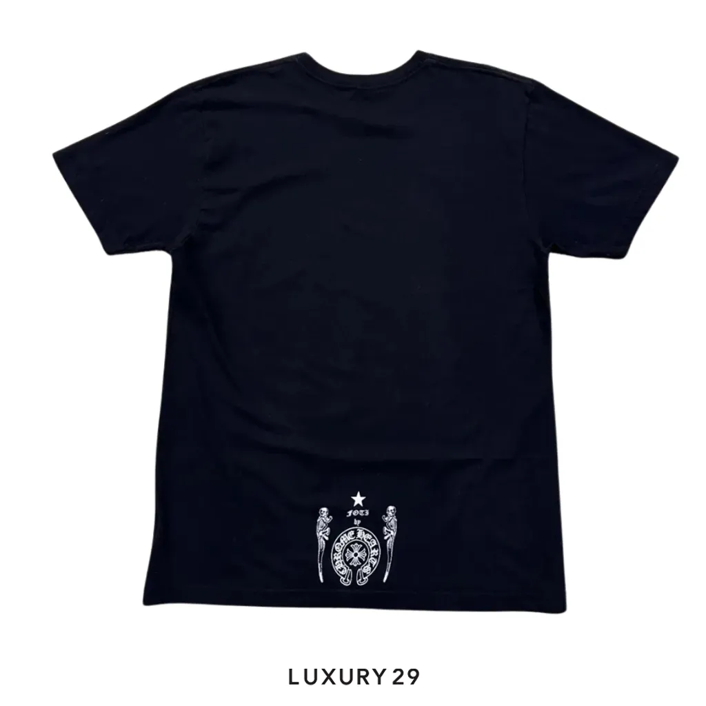 Chrome Hearts Foti Harris Teeter Space Astronaut Black Tee(L, Black)