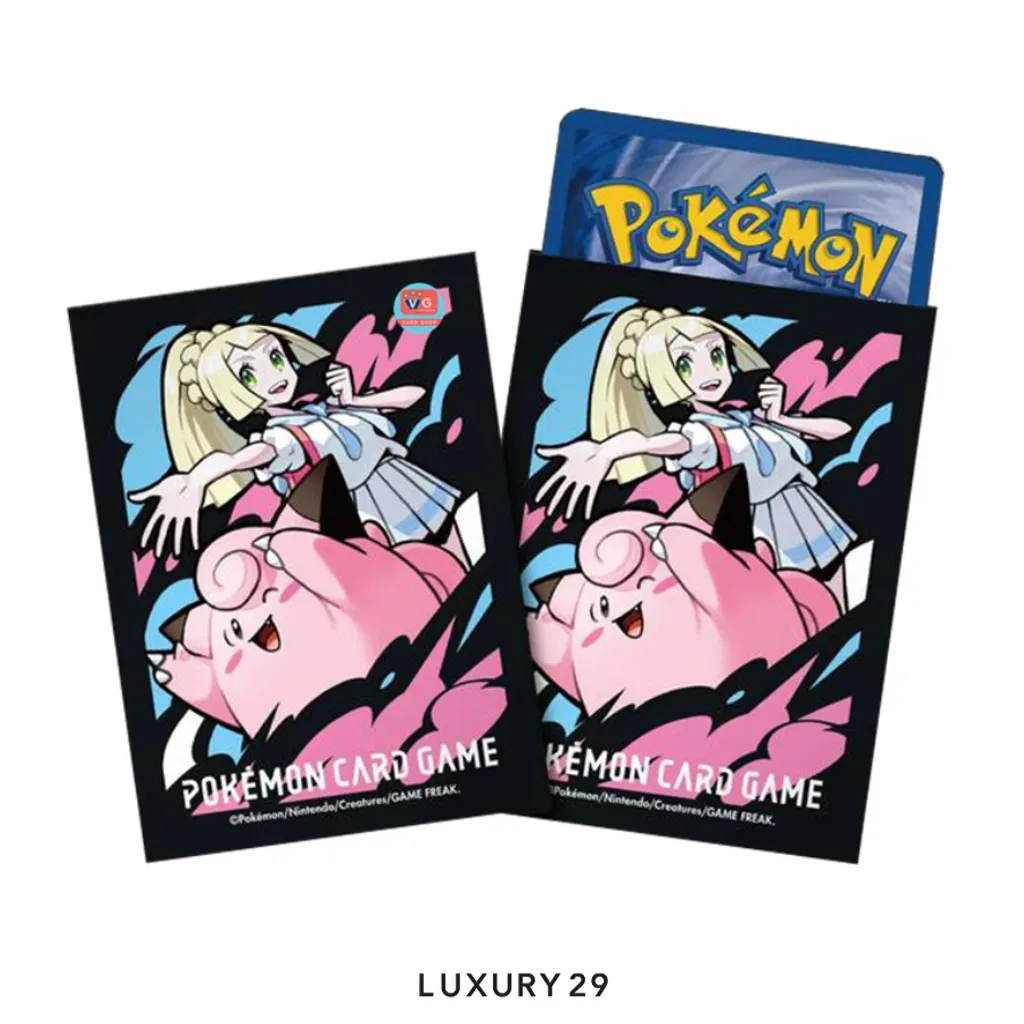 Pokemon TCG Accessory Card Sleeves Pippy and Lilia(Small, Multicolour)