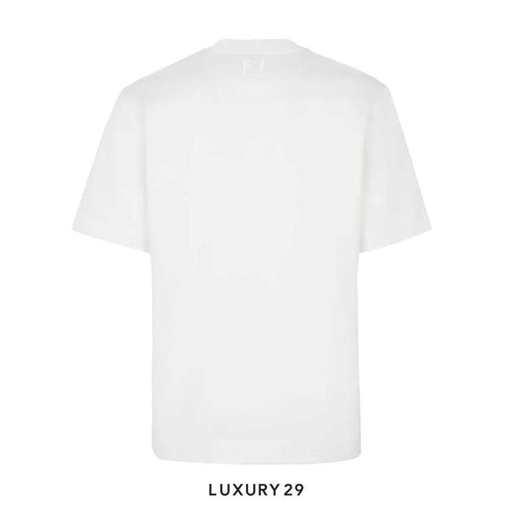 Fendi Crew-neck oversized T-shirt white(M, White)