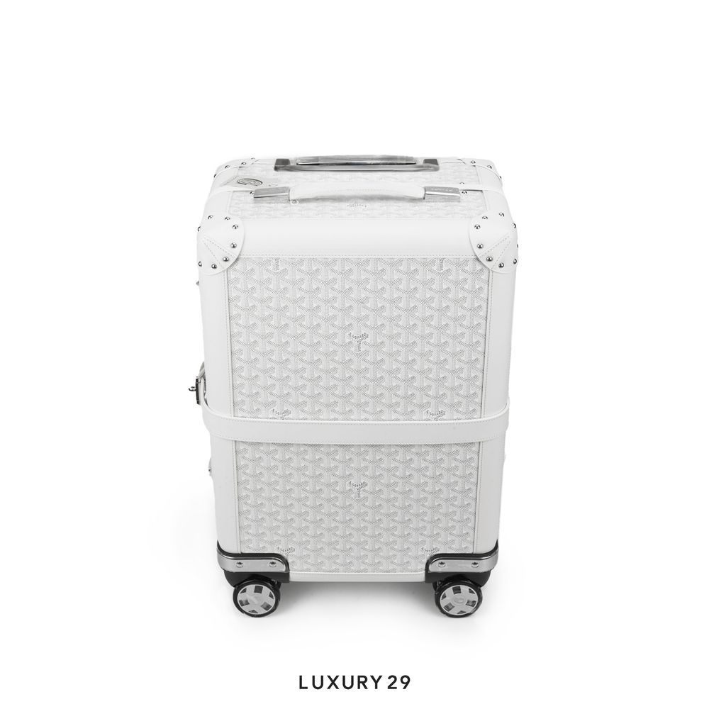 Goyard Bourget PM Trolley Case White(Small, White)