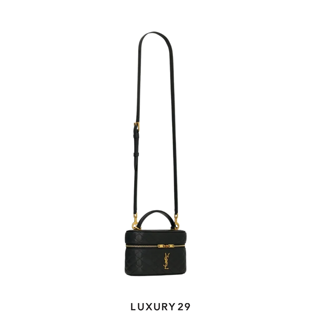 YSL GABY vanity bag in lambskin Black(Small, Black)