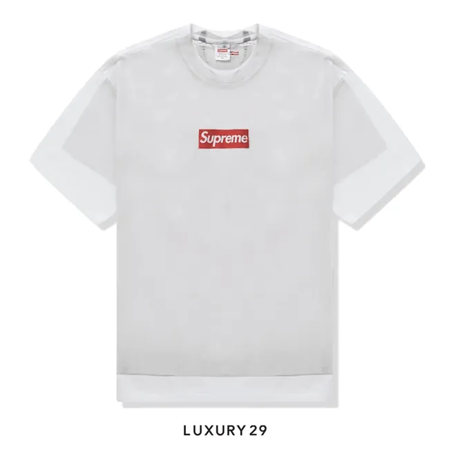 Supreme x MM6 Maison Margiela Box Logo Tee 'White'