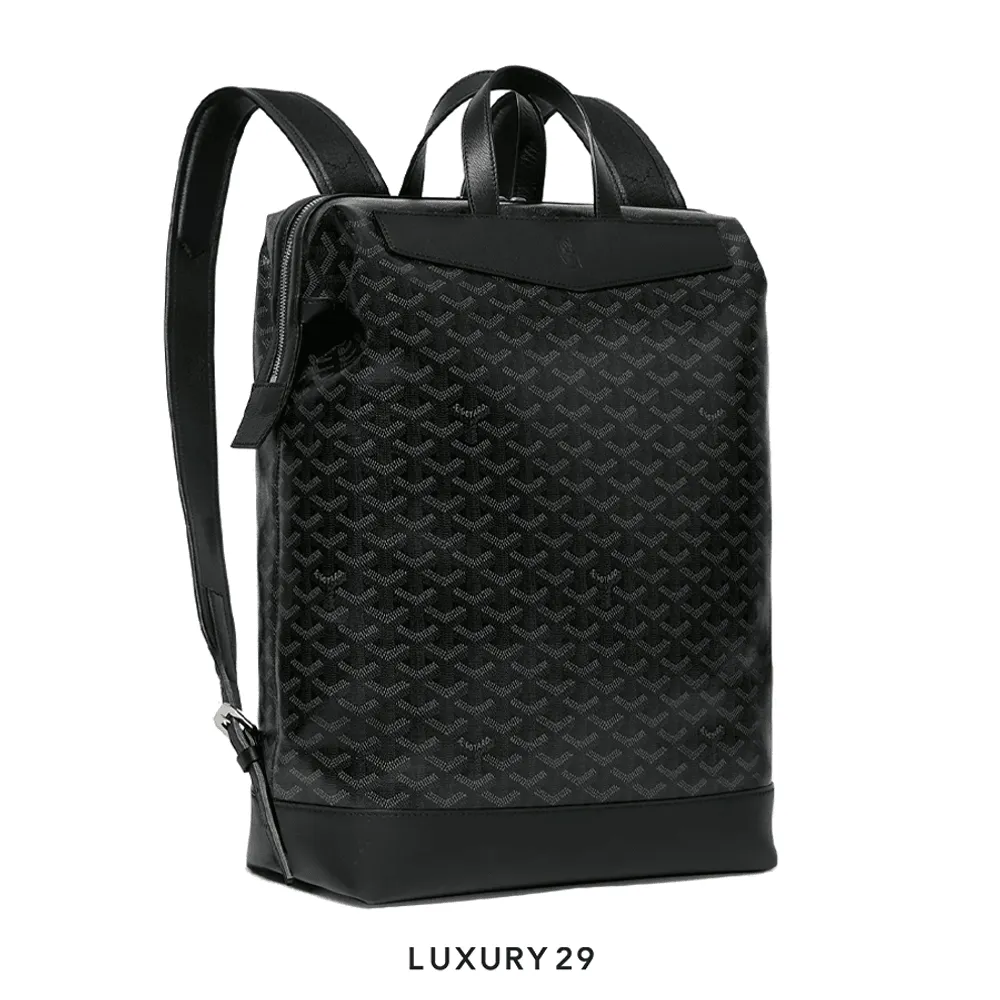 Goyard Cisalpin MM Backpack Jet Black(Small, Black)