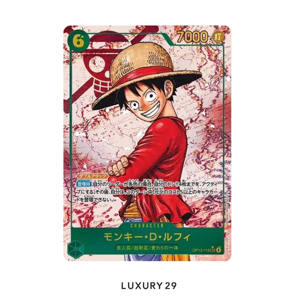 One Piece Monkey.D.Luffy SEC-P [OP13-118] JP PSA10(Free Size, Multicolour)