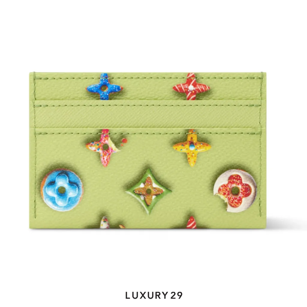 Louis Vuitton LV Double Card Holder Pistachio color(Small, Green)