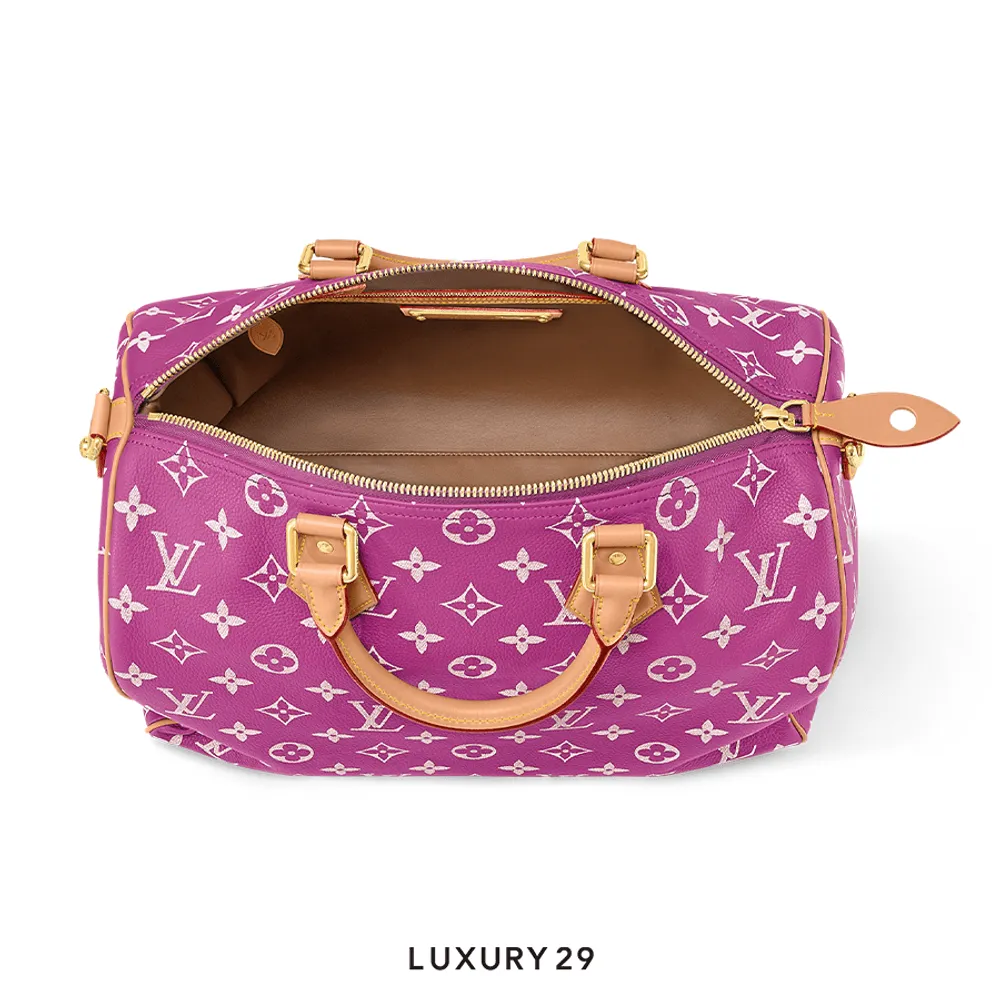Louis Vuitton LV Speedy P9 Bandouliere 40 Bag Agate Pink(Medium, Pink)